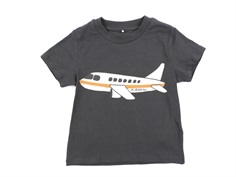 Mini Rodini grey t-shirt airplane